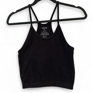 Black Ododos ribbed tank top